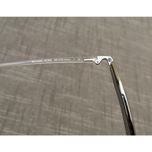 New Michael Korks MK1078 Oahu Womens Silver Clear Sunglasses main image 7